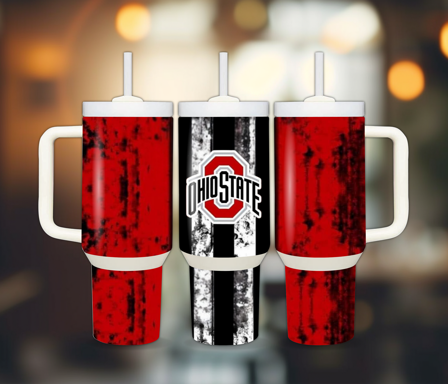 Ohio State Distressed Tumbler