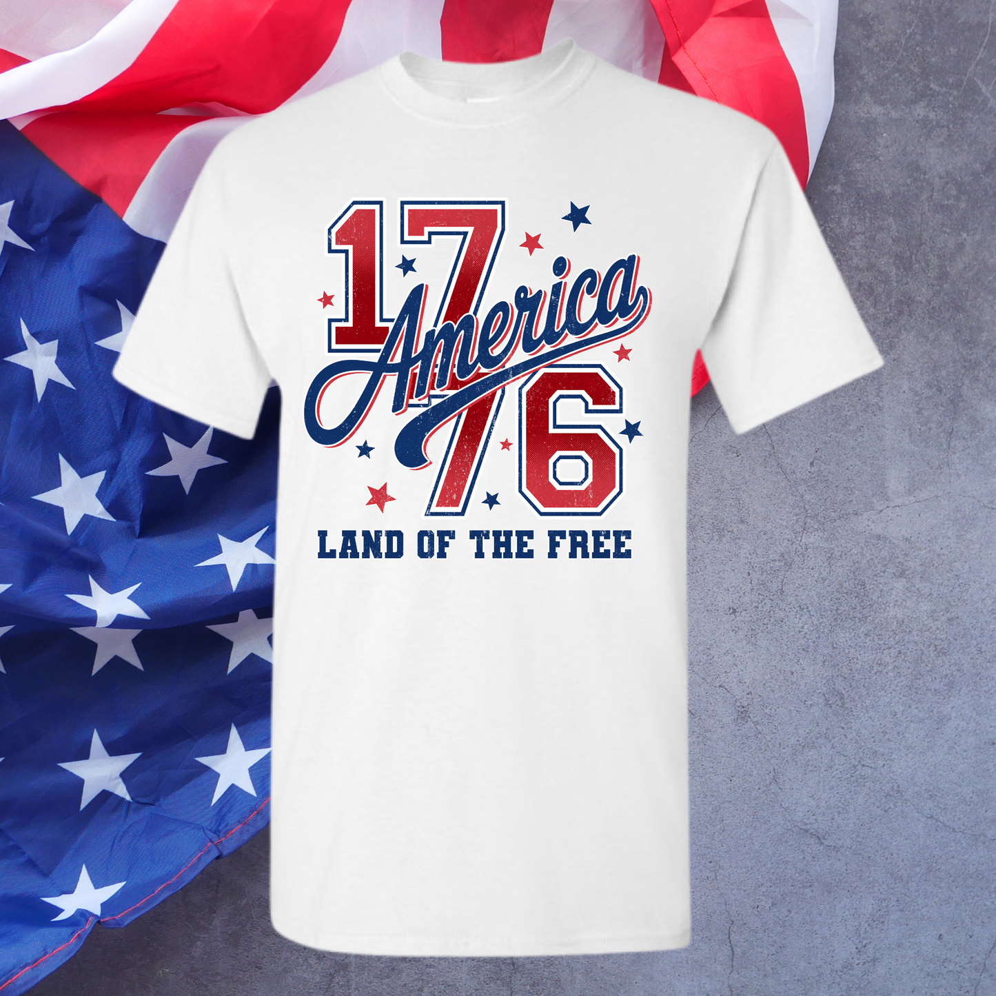 1776 Land of the Free Tee