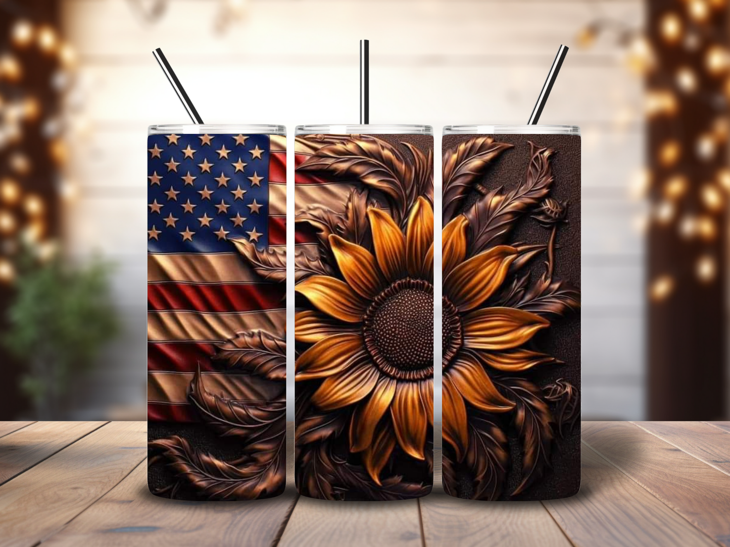 American Sunflower 20oz Tumbler