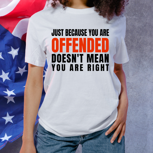 Just Because You Are Offended