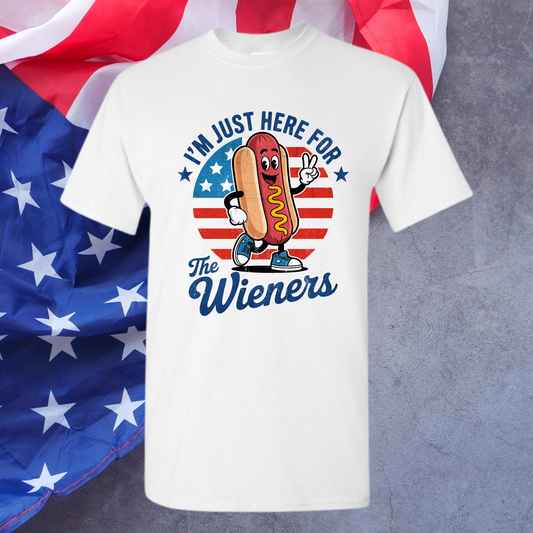 Just Here For The Wieners Tee
