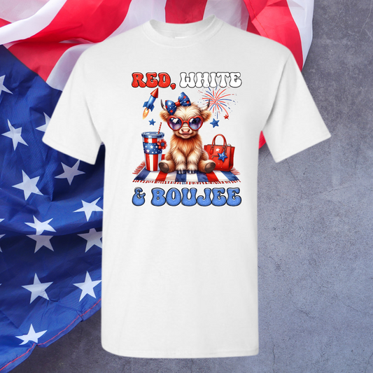 Red, White and Boujee Tee Kids