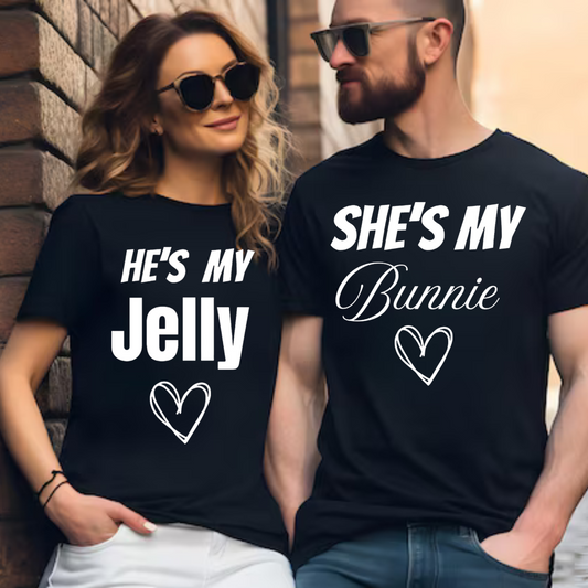Jelly and Bunnie Couples Tee